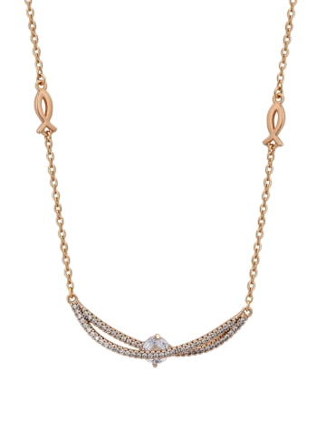 faina Women Charm Necklace in Rose Gold