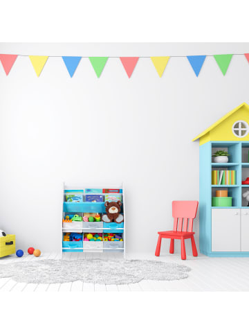 Kinderregal Tiere in Bunt - (B)62 x (H)74 x (T)31,5 cm