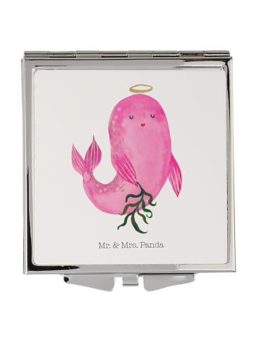 Mr. & Mrs. Panda Taschenspiegel Sternzeichen Jungfrau ohne Spruch in Weiß