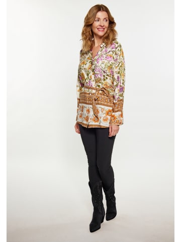 usha FESTIVAL Damen Bluse in Wollweiss Mehrfarbig