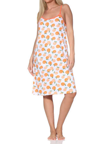 NORMANN Spaghetti Nachthemd Sommer-Look in creme