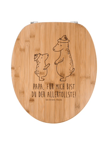 Mr. & Mrs. Panda Klodeckel Bären mit Hut mit Spruch in Transparent