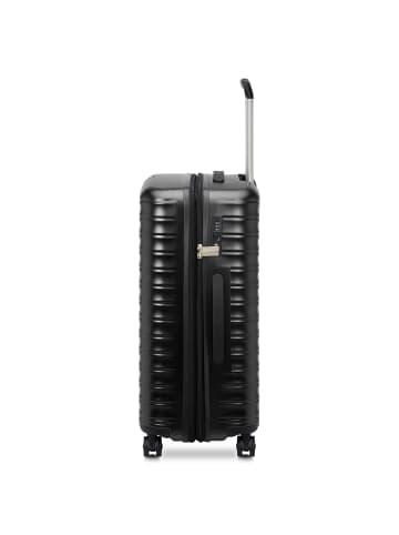 Roncato Wave 4 Rollen Trolley 65 cm mit Dehnfalte nero