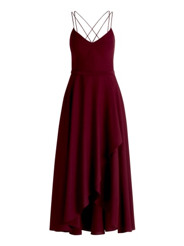 Vera Mont Abendkleid mit Volant in Deep Dahlia