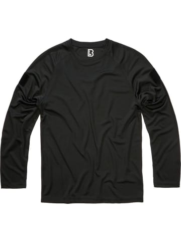 Brandit Longsleeve "Quick Dry Shirt Longsleeve" in Schwarz