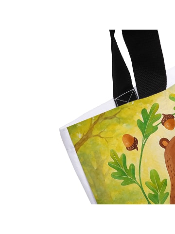 Mr. & Mrs. Panda Stoffbeutel Bär König Design ohne Spruch in Weiß