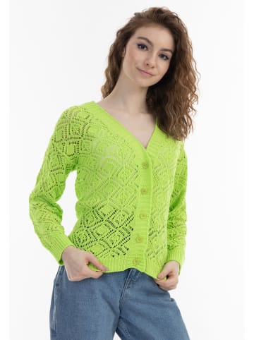 myMo Damen Strick Cardigan in Hellgrün