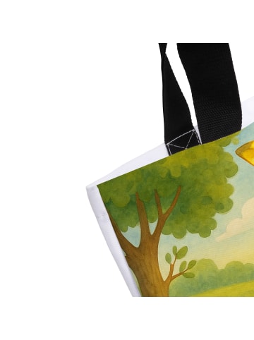 Mr. & Mrs. Panda Reisetasche Giraffe Zufrieden Design ohne Spruch in Weiß