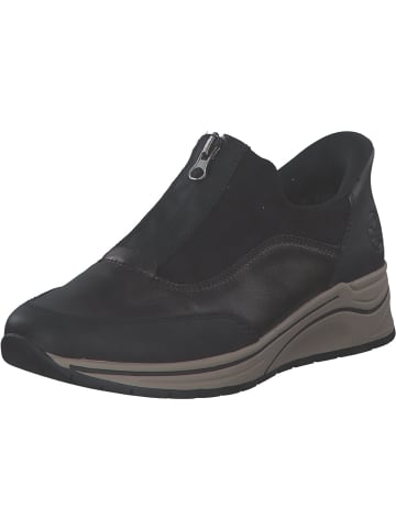 rieker Slipper in schwarz/antik/schwarz