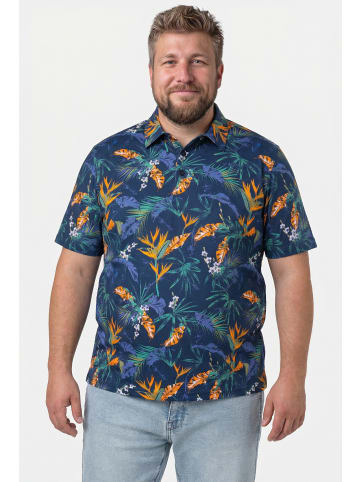 Men Plus Poloshirt in navy blau