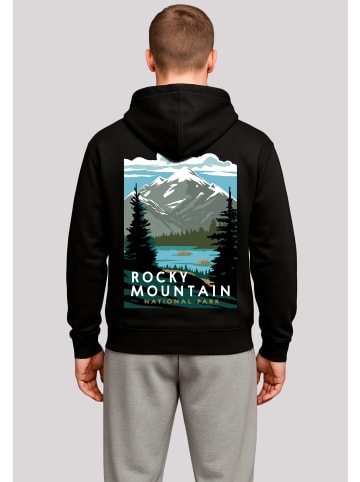 F4NT4STIC Hoodie US National Parks Rocky Mountain National Park in schwarz