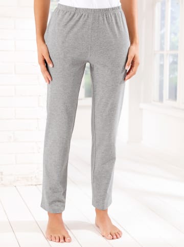 Sieh an! Doppelpack Jerseyhosen in schwarz + grau-meliert