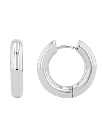 Adeliás Unisex Ohrringe – Creole aus Edelstahl in silber