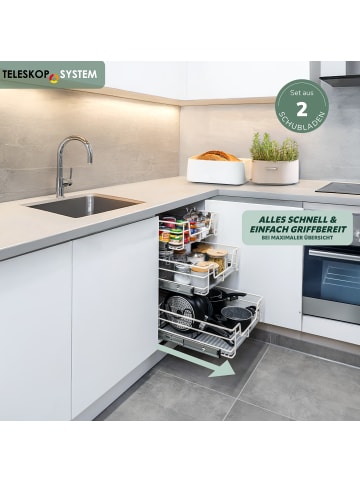 bremermann Teleskopschubladen ca. 45,5-47 x 14 x 44 cm (B/H/T)