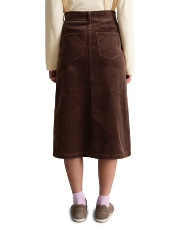 Marc O'Polo DENIM Wickel-Cordrock regular in Espresso Brown