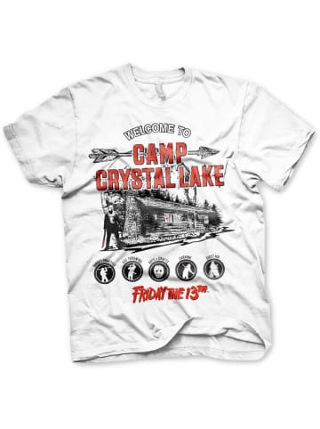 Friday The 13th T-Shirt "Camp Crystal Lake Big Tall T-Shirt" in Weiß