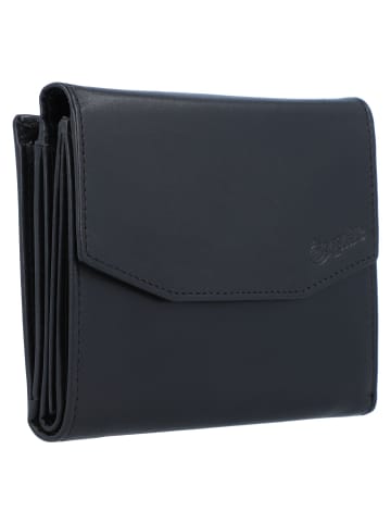 Esquire New Silk Geldbörse Leder 12 cm in schwarz