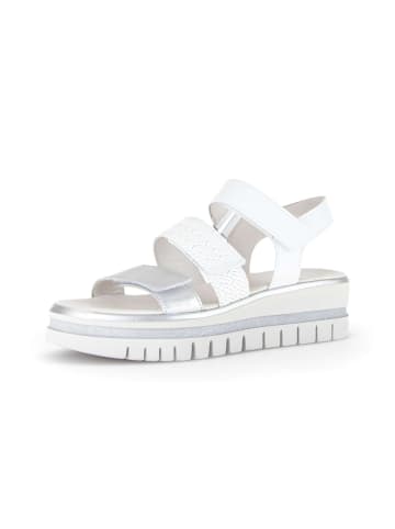Gabor Plateau Sandalen in weiß
