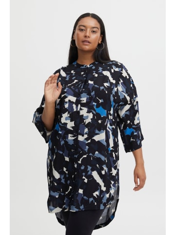 Fransa Langarmbluse FPHELENA TU 1 - 20611767  Longbluse mit All-Over-Muster in Blau