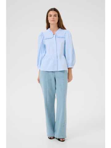 Karen By Simonsen Langarm-Bluse KBZuma in Pearl Blue