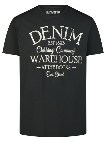 riverso  T-Shirt RIVLeon in Schwarz