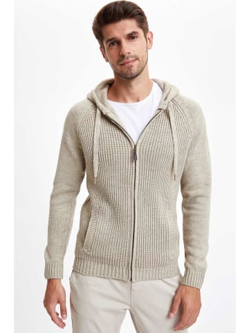 DeFacto Cardigan REGULAR FIT in Beige Melange