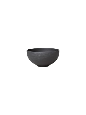 Villeroy & Boch 4er Set Suppen Bol Manufacture Rock Ø 12,5 cm in schwarz