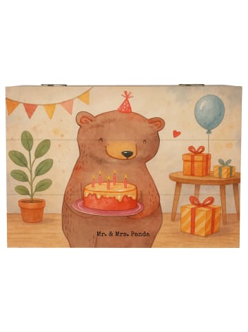 Mr. & Mrs. Panda fotokiste Geburtstag Bär Torte Design ohne Spruch in Weiß