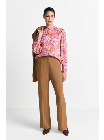 Rich & Royal Printed Blouse with Bow in Soft Orchid