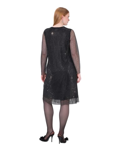 Ulla Popken Midikleid in asphaltgrau