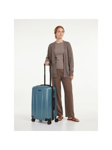 Police New York 4 Rollen Trolley M 62 cm mit Dehnfalte in ice blue