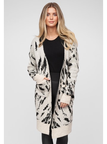 Cloud5ive Cloud5ive Gestrickte Strickjacke in black/beige