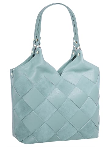 Samantha Look Shopper echt Leder in blau