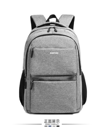 COFI 1453 Rucksack Reisetasche  mit 4 Fächer in Grau