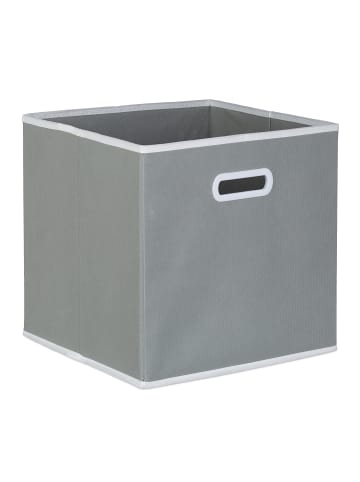 relaxdays 2x Faltbox in Grau - (B)30 x (H)30 x (T)30 cm