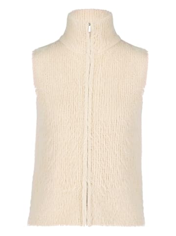 Zero  Strickweste mit Reißverschluss in PastelCream