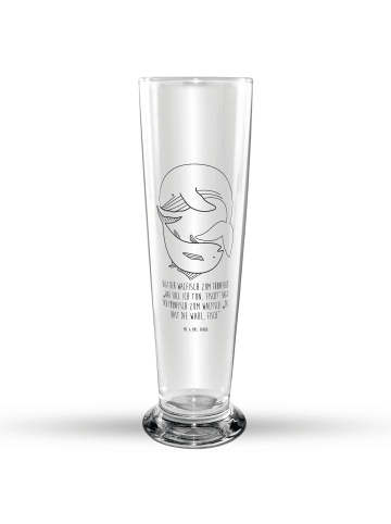 Mr. & Mrs. Panda Bierglas Walfisch Thunfisch mit Spruch in Transparent