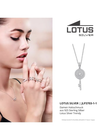 LOTUS silver Halskette Silber 925 Sterling Silber ca. 42cm