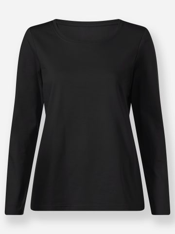 WITT WEIDEN Rundhals-Shirt in schwarz