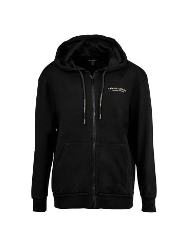 Armani Exchange Sweatjacke in Schwarz/Gold