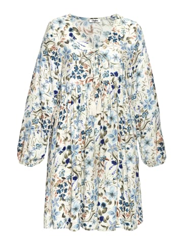 Buffalo Tunikakleid in creme-blau bedruckt