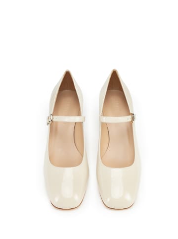 Wittchen Damenschuhe Pumps Aus Leder Mit Riemen in Creme