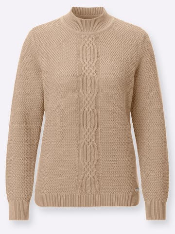WITT WEIDEN Stehkragen-Pullover in beige