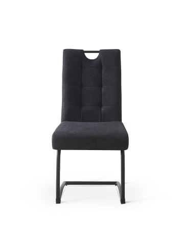 B&D Home 2er-Set: Esszimmerstuhl SOFIA in Anthrazit - (B)48 x (H)96 x (T)60 cm