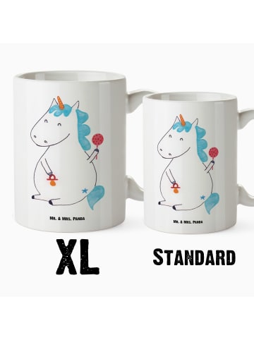 Mr. & Mrs. Panda Tasse Einhorn Baby ohne Spruch in Weiß