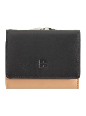 DuDu Corsica Geldbörse RFID Schutz Leder 11 cm in schwarz