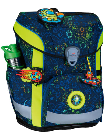 DerDieDas Schulrucksack ErgoFlex Easy Set in Neon Crazy