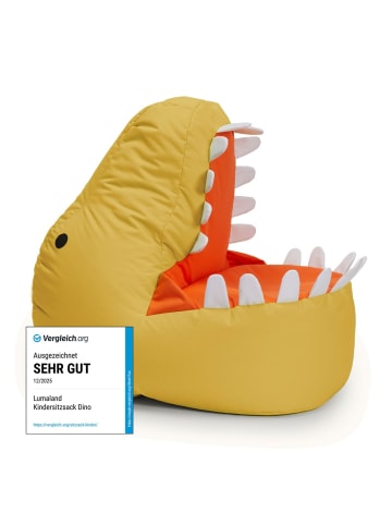 Lumaland Kindersitzsack Animal Line Dino 270l senfgelb gelb