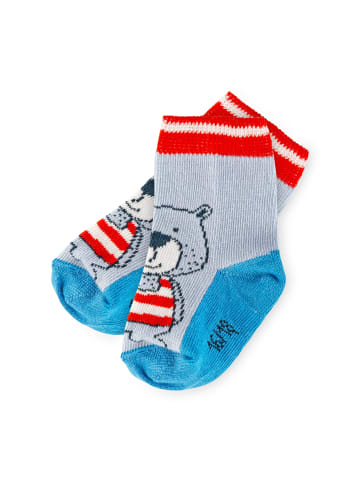 Sigikid Socken-Set, 3 Paar Bear at Sea in blau/rot