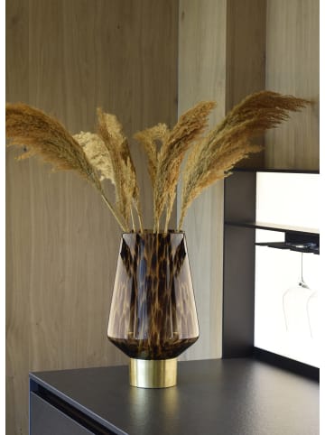 Goebel Vase " Amber Rain " in braun